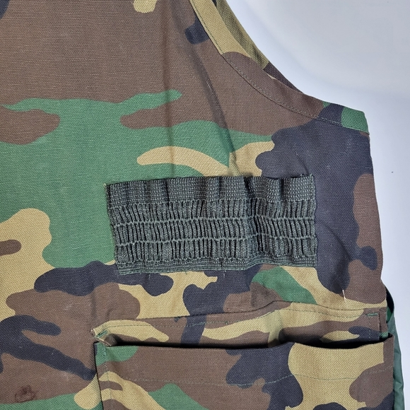 Mens Sports Afield Camo hunting Vest Shell Hoder and Game Pocket Size Large - Picture 3 of 11